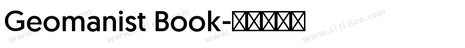 Geomanist Book字体转换